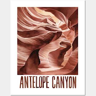 Antelope Canyon Arizona Vintage Postcard Posters and Art